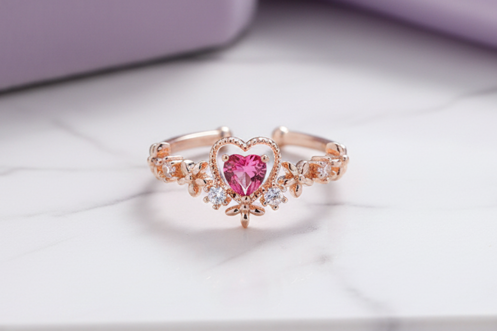 Heart Shaped Ring-Free Size