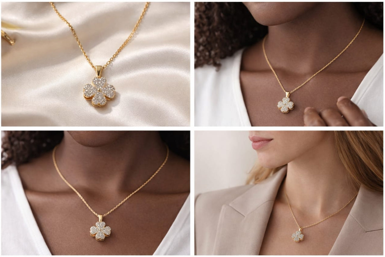 Chain with Floral pendant