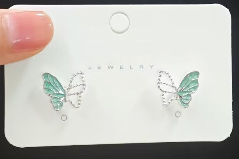 925 Silver Butterfly stud