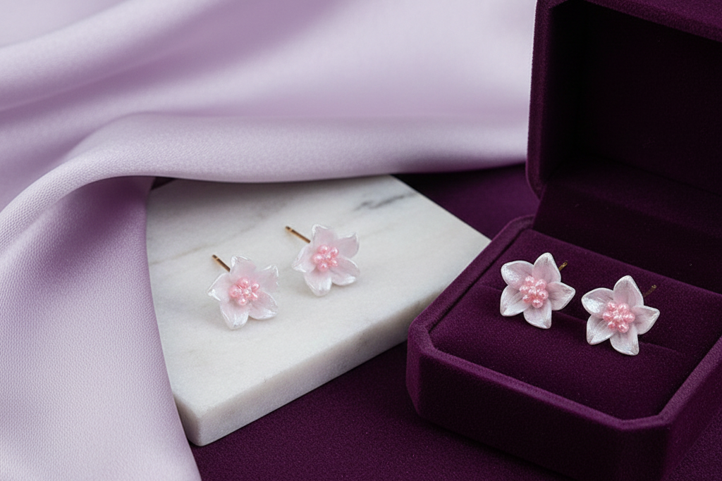 White Flower Stud