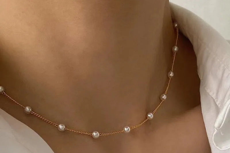 Pearl Necklace Fashion Clavicle Chain