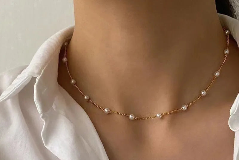 Pearl Necklace Fashion Clavicle Chain