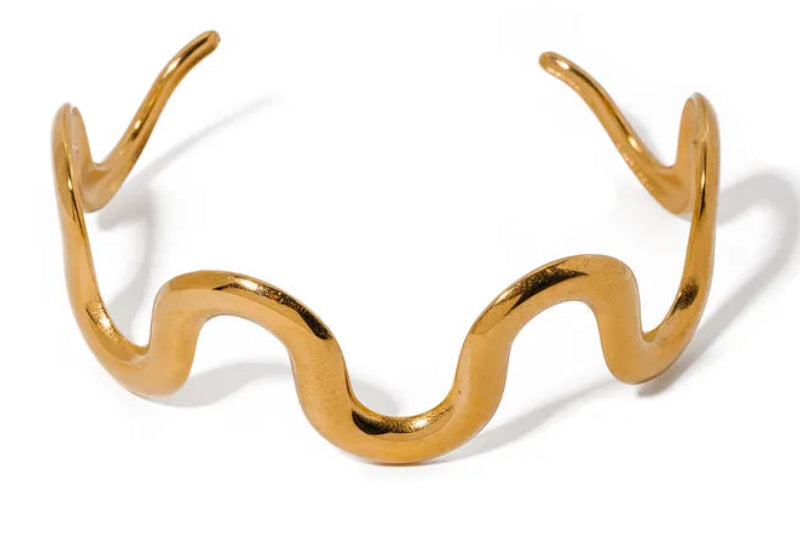 Geometric Stainless Steel Anti Tarnish Bangle
