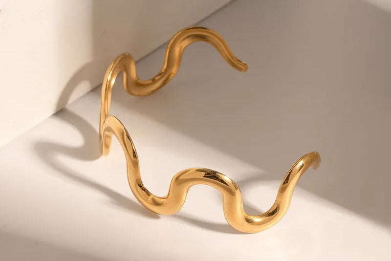 Geometric Stainless Steel Anti Tarnish Bangle