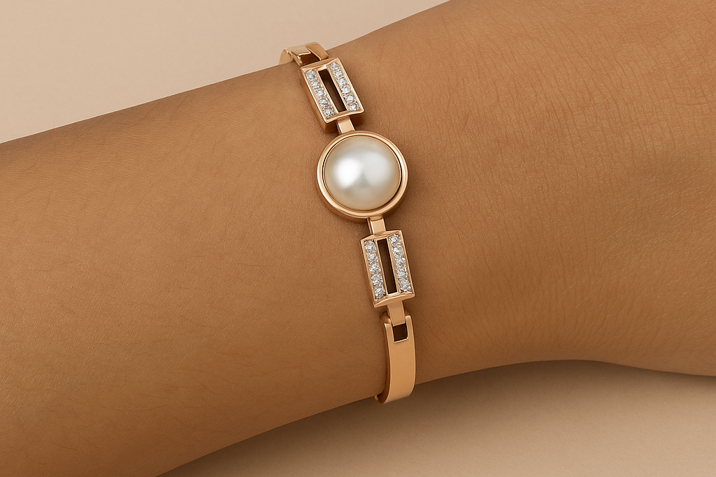 Rose gold pearl Bracelet