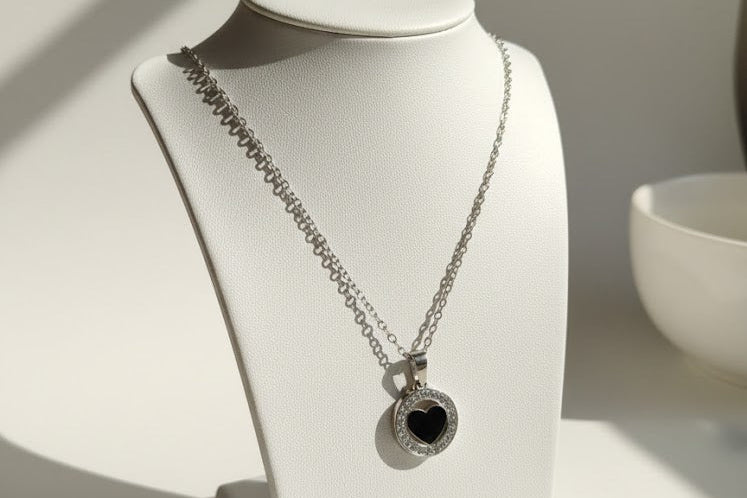 Silver chain with Heart pendant