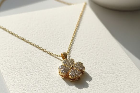Chain with Floral pendant