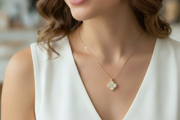Chain with Floral pendant