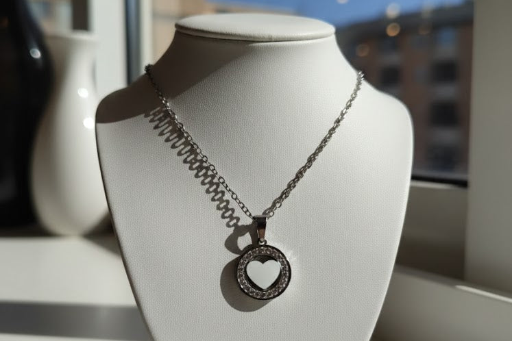 Silver chain with Heart pendant